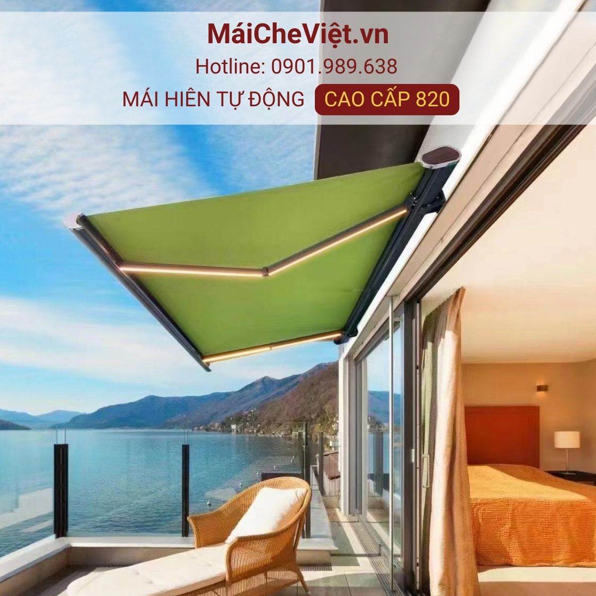 mái hiên tự động 820
