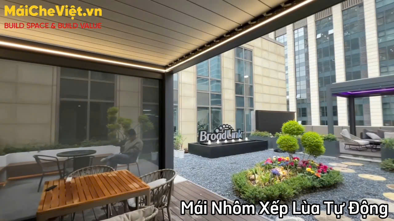 mái nhôm xếp lùa cao cấp tại hà nội
