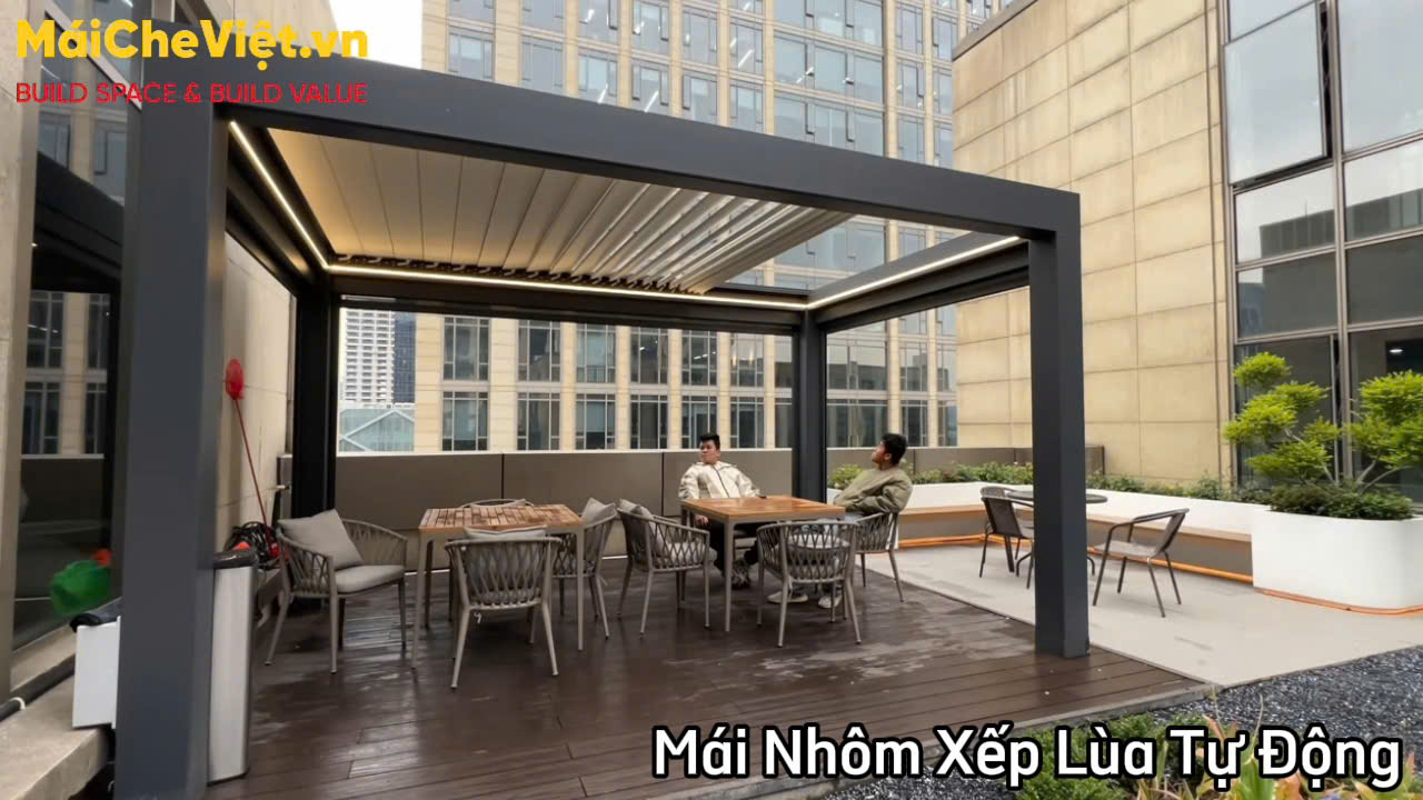 mái nhôm xếp lùa cao cấp tại hà nội