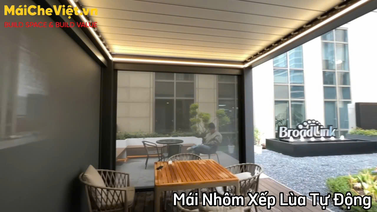 mái nhôm xếp lùa cao cấp tại hà nội