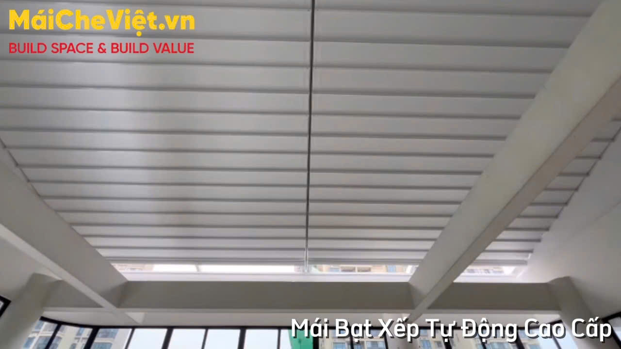 mái bạt xếp di động nhà hàng rooftop Vinhome tân Cảng