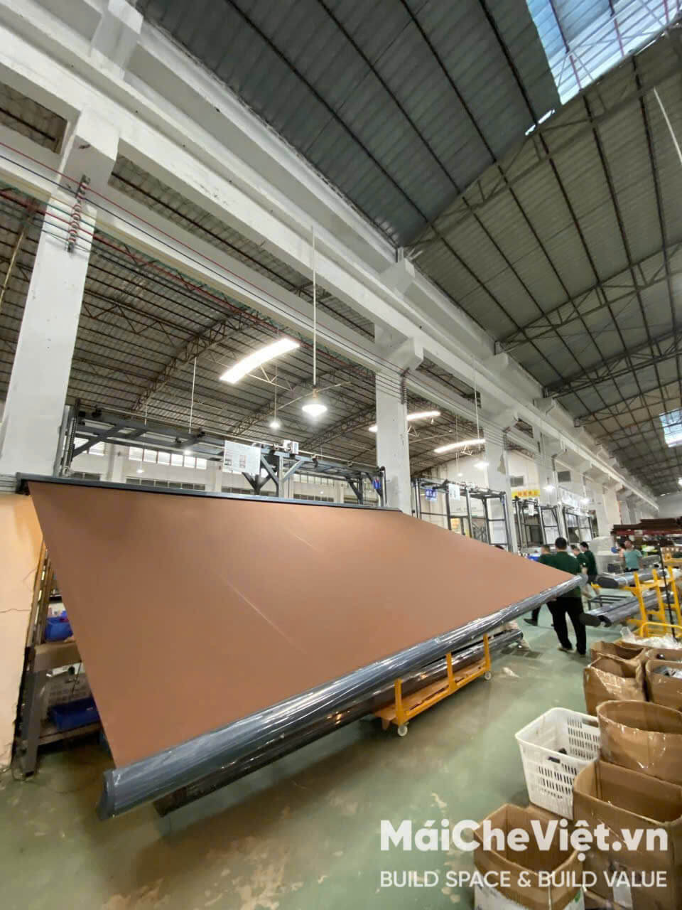 mái hiên di động tại khu biệt thự Nam viên