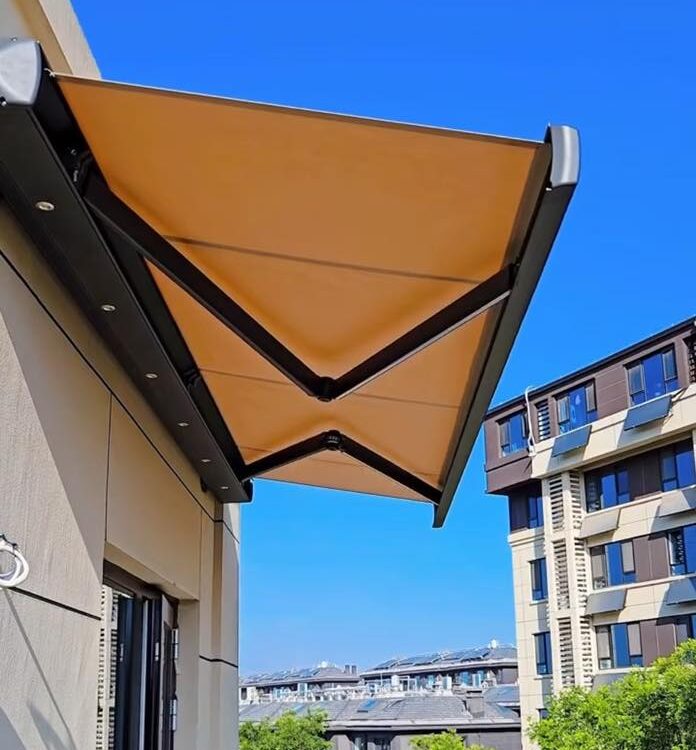 mái hiên di động cao cấp kích thước 4mx3m tại thành phố mới, tỉnh bình dương