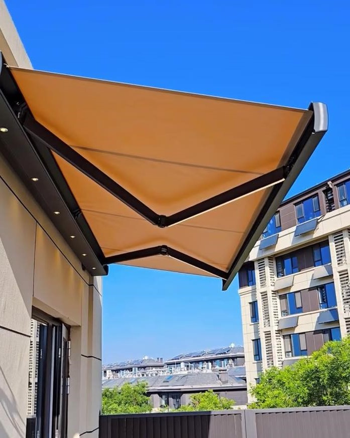 mái hiên di động cao cấp kích thước 4mx3m tại thành phố mới, tỉnh bình dương