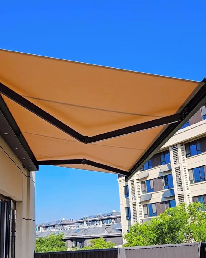 mái hiên di động cao cấp kích thước 4mx3m tại thành phố mới, tỉnh bình dương