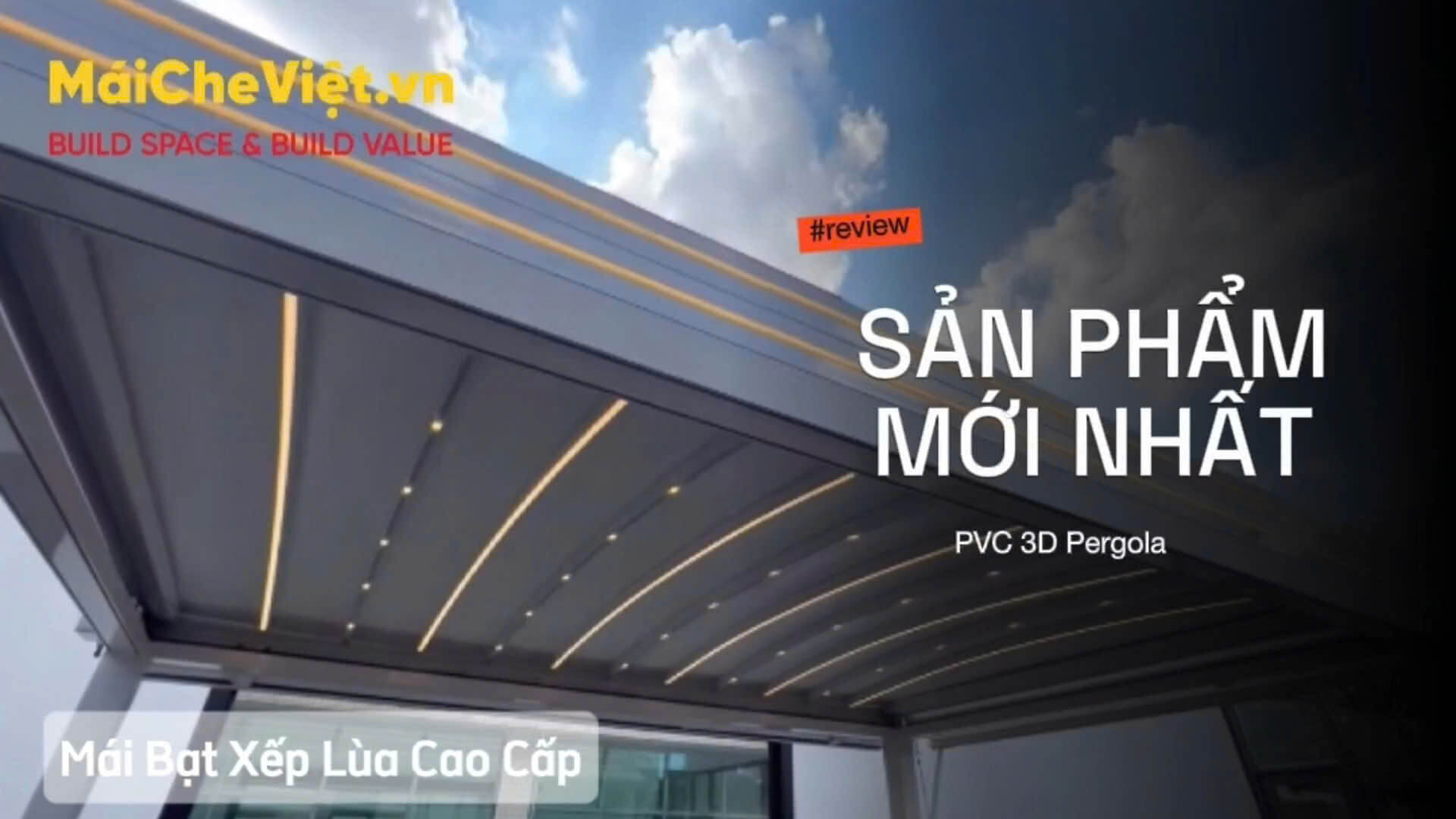 mái bạt xếp lùa cao cấp