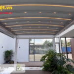 mái bạt xếp lùa cao cấp