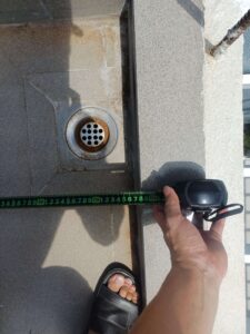 Mái nhôm xếp lùa tự động che ô lấy sáng sân thượng KDC Đạt Gia Hóc Môn