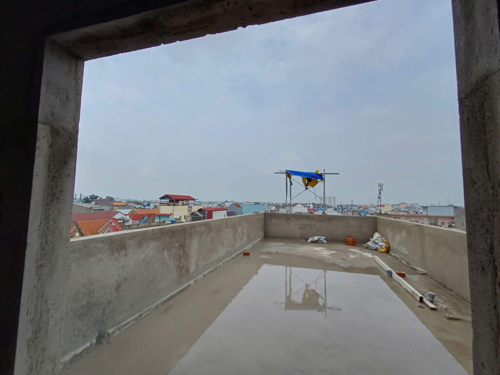 Khảo sát mái che sân thượng tại Long Bình Đồng Nai