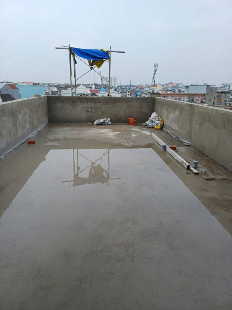 Khảo sát mái che sân thượng tại Long Bình Đồng Nai
